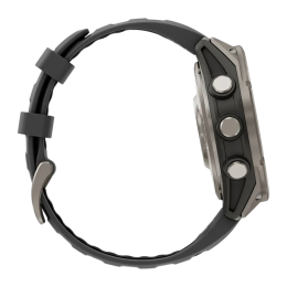 Умные часы Garmin fenix 8 Pro, 47 мм, AMOLED, титан с DLC, сапфир, каштановый кожаный ремешок, силиконовый ремешок цвета «графитовый/чёрный» - изображение 2