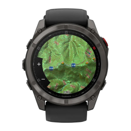 Умные часы Garmin fenix 8 Pro, 51 мм, AMOLED, титан с DLC, сапфир, силиконовый ремешок цвета «чёрный/серый» - изображение 1