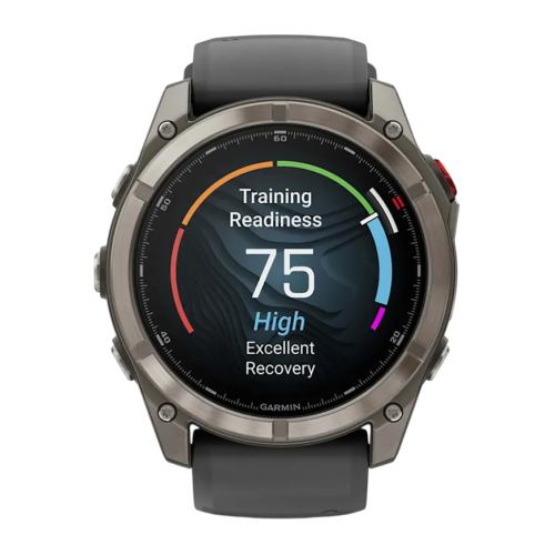 Умные часы Garmin fenix 8 Pro, 51 мм, AMOLED, титан, сапфир, силиконовый ремешок цвета «графитовый/чёрный»