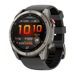Умные часы Garmin fenix 8 Pro, 51 мм, AMOLED, титан, сапфир, силиконовый ремешок цвета «графитовый/чёрный» - изображение 1