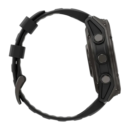 Умные часы Garmin fenix 8 Pro, 51 мм, AMOLED, титан с DLC, сапфир, каштановый кожаный ремешок, силиконовый ремешок цвета «графитовый/чёрный» - изображение 3