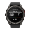 Умные часы Garmin fenix 8 Pro, 51 мм, MicroLED, титан с DLC, сапфир, силиконовый ремешок цвета «чёрный/серый»