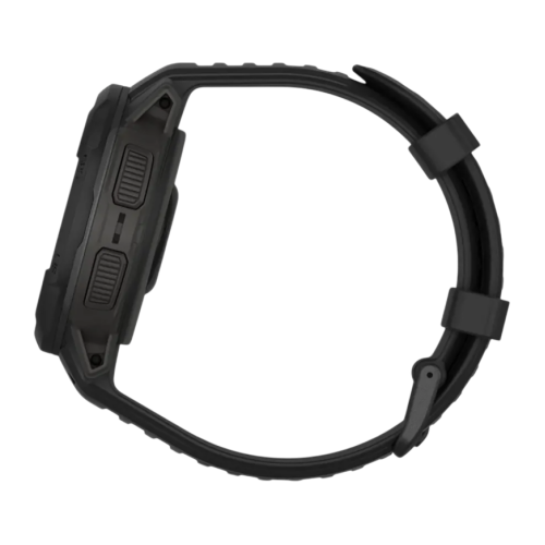 Умные часы Garmin Instinct Crossover Solar Tactical Edition, чёрный силиконовый ремешок - изображение 3