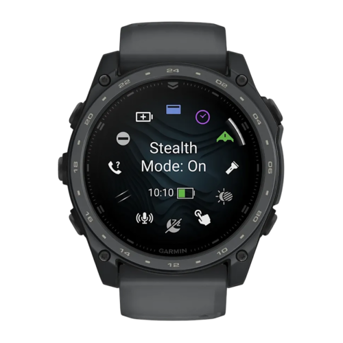 Умные часы Garmin tactix 8, 51 мм, AMOLED, Cerakote, сланцево-серый силиконовый ремешок