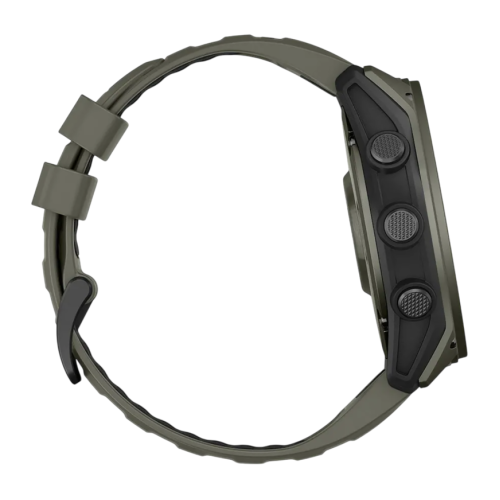 Умные часы Garmin tactix 8, 51 мм, AMOLED, Cerakote, оливковый силиконовый ремешок - изображение 3
