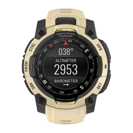 Умные часы Garmin Instinct 3, 45 мм, AMOLED, силиконовый ремешок цвета «цитрин»