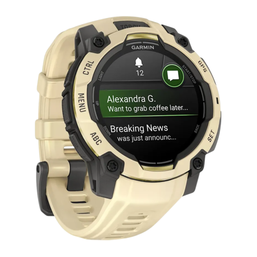 Умные часы Garmin Instinct 3, 45 мм, AMOLED, силиконовый ремешок цвета «цитрин» - изображение 4