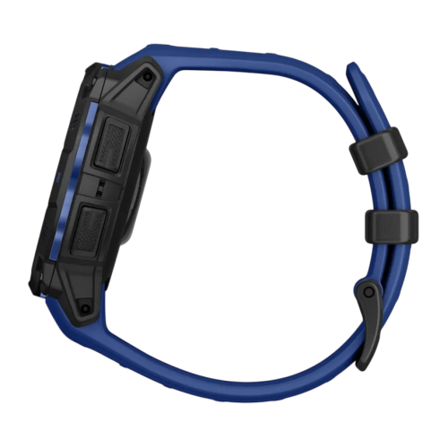 Умные часы Garmin Instinct 3, 45 мм, AMOLED, силиконовый ремешок цвета «синий/чёрный» - изображение 1
