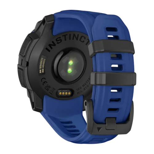 Умные часы Garmin Instinct 3, 45 мм, AMOLED, силиконовый ремешок цвета «синий/чёрный» - изображение 3