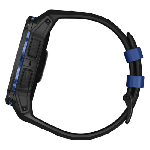 Умные часы Garmin Instinct 3, 50 мм, AMOLED, силиконовый ремешок цвета «чёрный/синий» - изображение 1