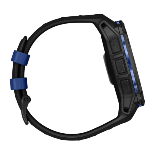 Умные часы Garmin Instinct 3, 50 мм, AMOLED, силиконовый ремешок цвета «чёрный/синий» - изображение 2