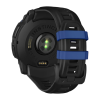 Умные часы Garmin Instinct 3, 50 мм, AMOLED, силиконовый ремешок цвета «чёрный/синий» - миниатюра 4