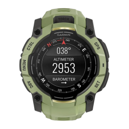 Умные часы Garmin Instinct 3, 50 мм, AMOLED, силиконовый ремешок цвета «зелёный папоротник»