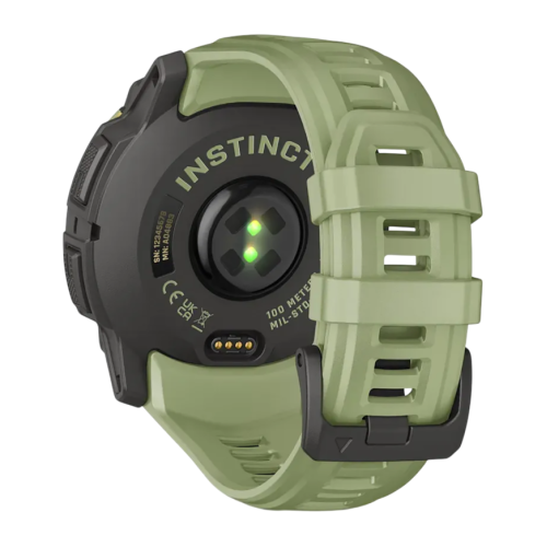 Умные часы Garmin Instinct 3, 50 мм, AMOLED, силиконовый ремешок цвета «зелёный папоротник» - изображение 1
