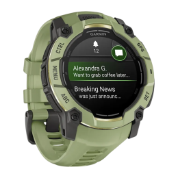 Умные часы Garmin Instinct 3, 50 мм, AMOLED, силиконовый ремешок цвета «зелёный папоротник» - изображение 4
