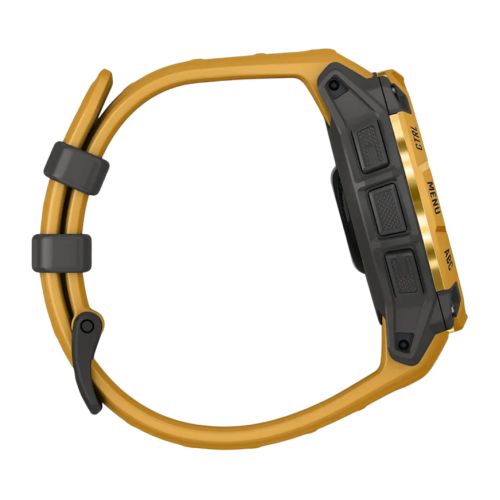 Умные часы Garmin Instinct 3, 45 мм, Solar, силиконовый ремешок цвета «солнечный луч/серый» - изображение 3