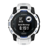 Умные часы Garmin Instinct 3, 45 мм, Solar, силиконовый ремешок цвета «Уайтстоун/синий»