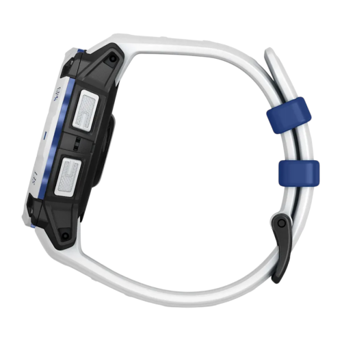 Умные часы Garmin Instinct 3, 45 мм, Solar, силиконовый ремешок цвета «Уайтстоун/синий» - изображение 1