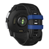 Умные часы Garmin Instinct 3, 50 мм, Solar, силиконовый ремешок цвета «чёрный/синий» - миниатюра 4