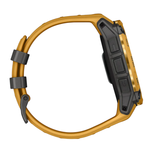 Умные часы Garmin Instinct 3, 50 мм, Solar, силиконовый ремешок цвета «солнечный луч/серый» - изображение 2