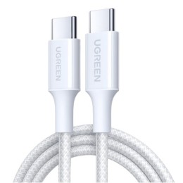 Кабель UGREEN L501 USB-C - USB-C 60W 1m (White)