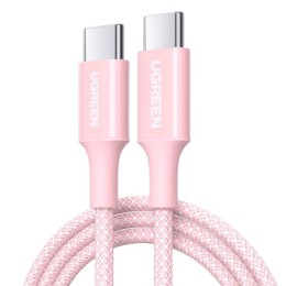 Кабель UGREEN L502 USB-C - USB-C 100W 1m (Pink)