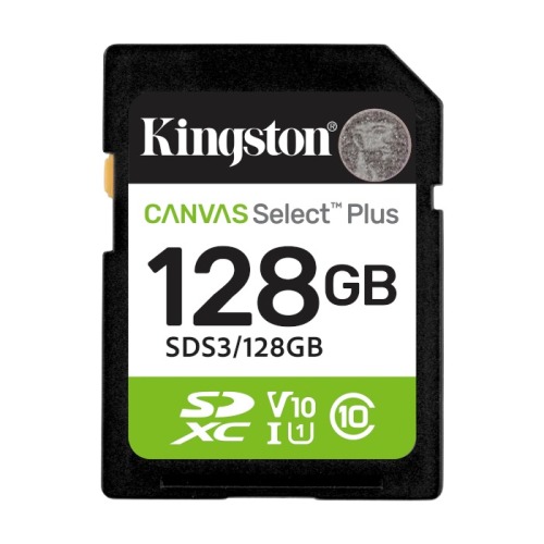 Карта памяти Kingston Canvas Select Plus 128Gb
