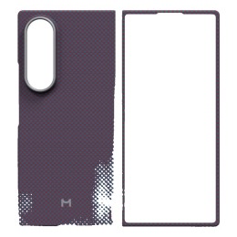 Чехол Magssory Aramid Case с поддержкой MagSafe для Samsung Galaxy Z Fold8 Ultra (Бордовая клетка)