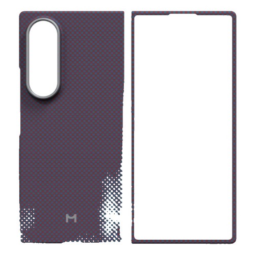 Чехол Magssory Aramid Case с поддержкой MagSafe для Samsung Galaxy Z Fold8 Ultra (Бордовая клетка)