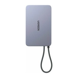 Внешний аккумулятор UGREEN PB570 MagFlow Air 10000mAh Qi2 (Space Gray)