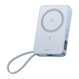 Внешний аккумулятор UGREEN PB773 MagFlow 10000mAh Qi2.2 CCC (White)
