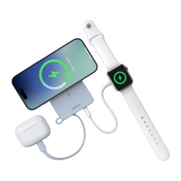 Внешний аккумулятор UGREEN PB773 MagFlow 10000mAh Qi2.2 CCC (White) - изображение 2