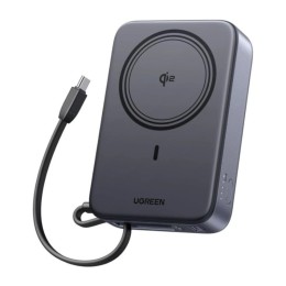 Внешний аккумулятор UGREEN PB567 Magnetic 20000mAh Qi2 30W (Space Gray)