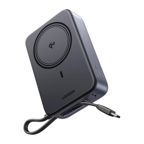 Внешний аккумулятор UGREEN PB567 Magnetic 20000mAh Qi2 30W (Space Gray) - изображение 1