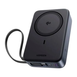 Внешний аккумулятор UGREEN PB567 Magnetic 20000mAh Qi2 30W (Space Gray) - изображение 2