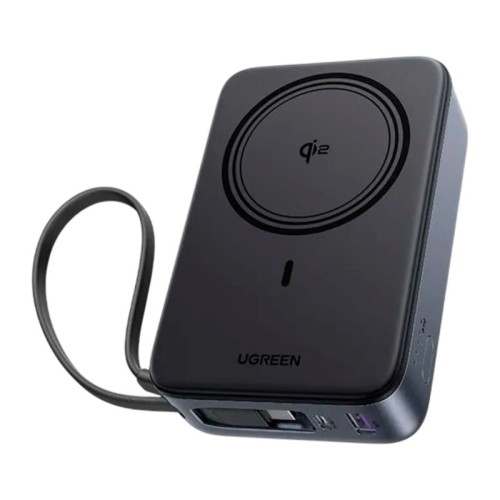 Внешний аккумулятор UGREEN PB567 Magnetic 20000mAh Qi2 30W (Space Gray) - изображение 2