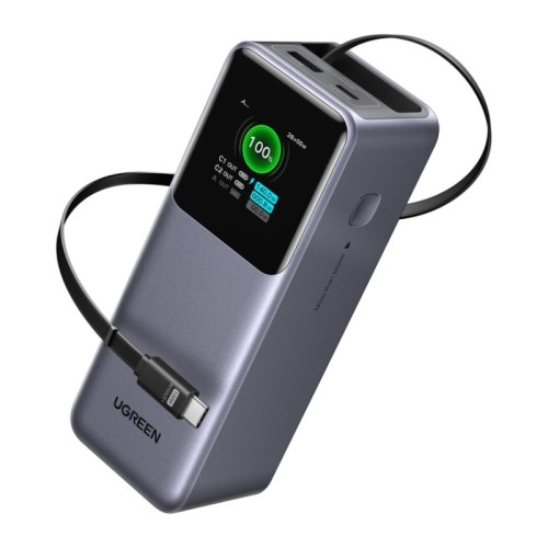 Внешний аккумулятор UGREEN PB726 Nexode Roulette 20000mAh 165W CCC (Space Gray) - изображение 1