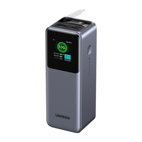 Внешний аккумулятор UGREEN PB726 Nexode Roulette 20000mAh 165W CCC (Space Gray) - изображение 3