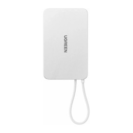 Внешний аккумулятор UGREEN PB570 MagFlow Air 10000mAh Qi2 (Moon White)