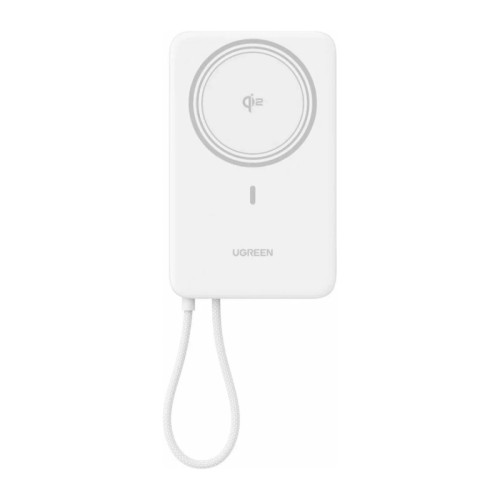Внешний аккумулятор UGREEN PB570 MagFlow Air 10000mAh Qi2 (Moon White) - изображение 1