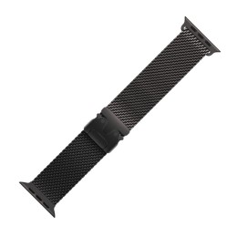 Титановый миланский сетчатый браслет Apple Titanium Milanese Loop для Apple Watch 44, 45, 46 мм и Ultra 49 мм (размер L), цвет: чёрный (Black)