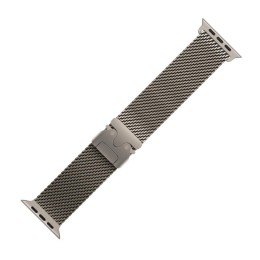 Титановый миланский сетчатый браслет Apple Titanium Milanese Loop для Apple Watch 44, 45, 46 мм и Ultra 49 мм (размер L), цвет: светлый (Natural)