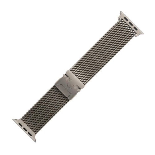 Титановый миланский сетчатый браслет Apple Titanium Milanese Loop для Apple Watch 44, 45, 46 мм и Ultra 49 мм (размер L), цвет: светлый (Natural)