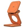 Беспроводное зарядное устройство Magssory Fold Ultra 3-in-1 for Apple (Orange)