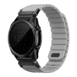 Ремешок Uniq Fluo для часов Garmin 22 мм, каучуковый (Gray)