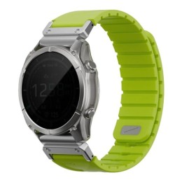 Ремешок Uniq Fluo для часов Garmin 26 мм, каучуковый (Green)
