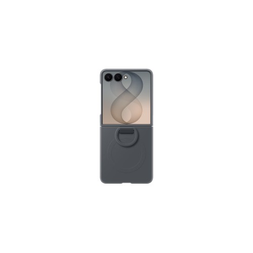 Чехол Samsung Silicone Ring Magnet Case для Samsung Galaxy Z Flip8 (Черный) - изображение 1