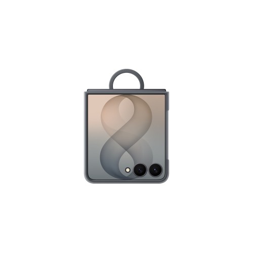 Чехол Samsung Silicone Ring Magnet Case для Samsung Galaxy Z Flip8 (Черный) - изображение 2