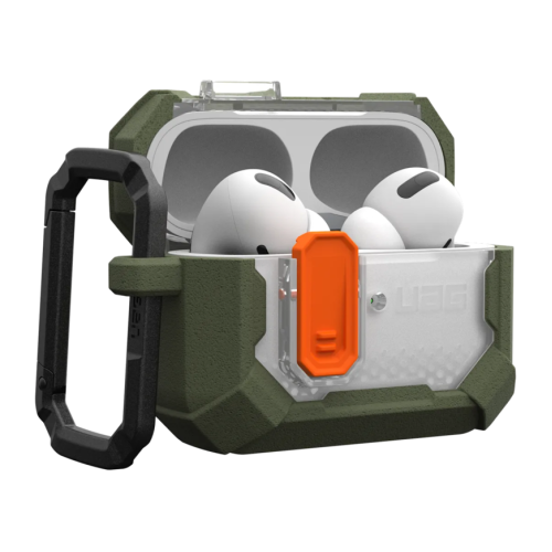 Защитный гибридный чехол с карабином и защёлкой UAG Plasma для AirPods Pro 2 - изображение 3