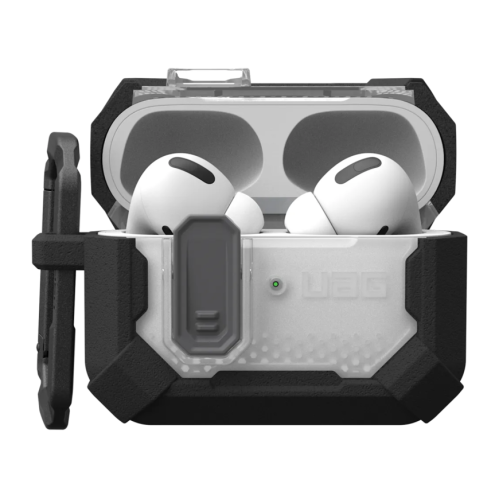 Защитный гибридный чехол с карабином и защёлкой UAG Plasma для AirPods Pro 2 - изображение 6